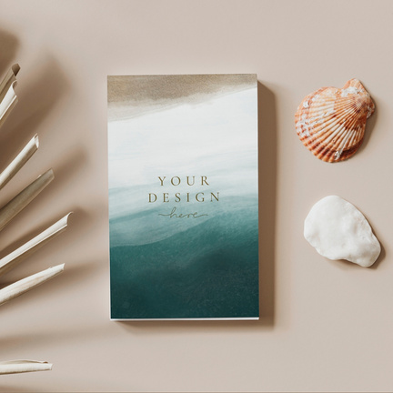 Abstract business card mockup